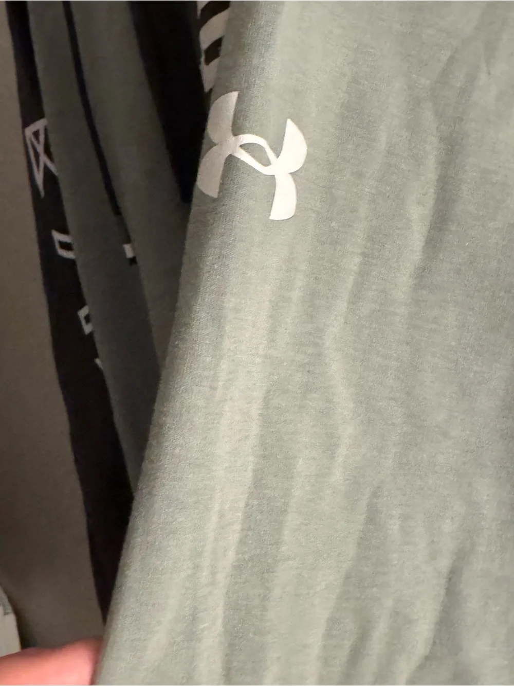 Under Armour Two-Tone sage green and Olive Green Pullover Hoodie Joel embiid